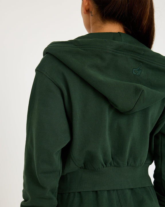 Sudadera con cremallera Core Classic Cropped - hover image