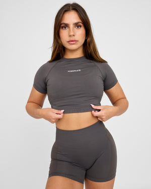 Evolve Nahtloses SS Crop Top