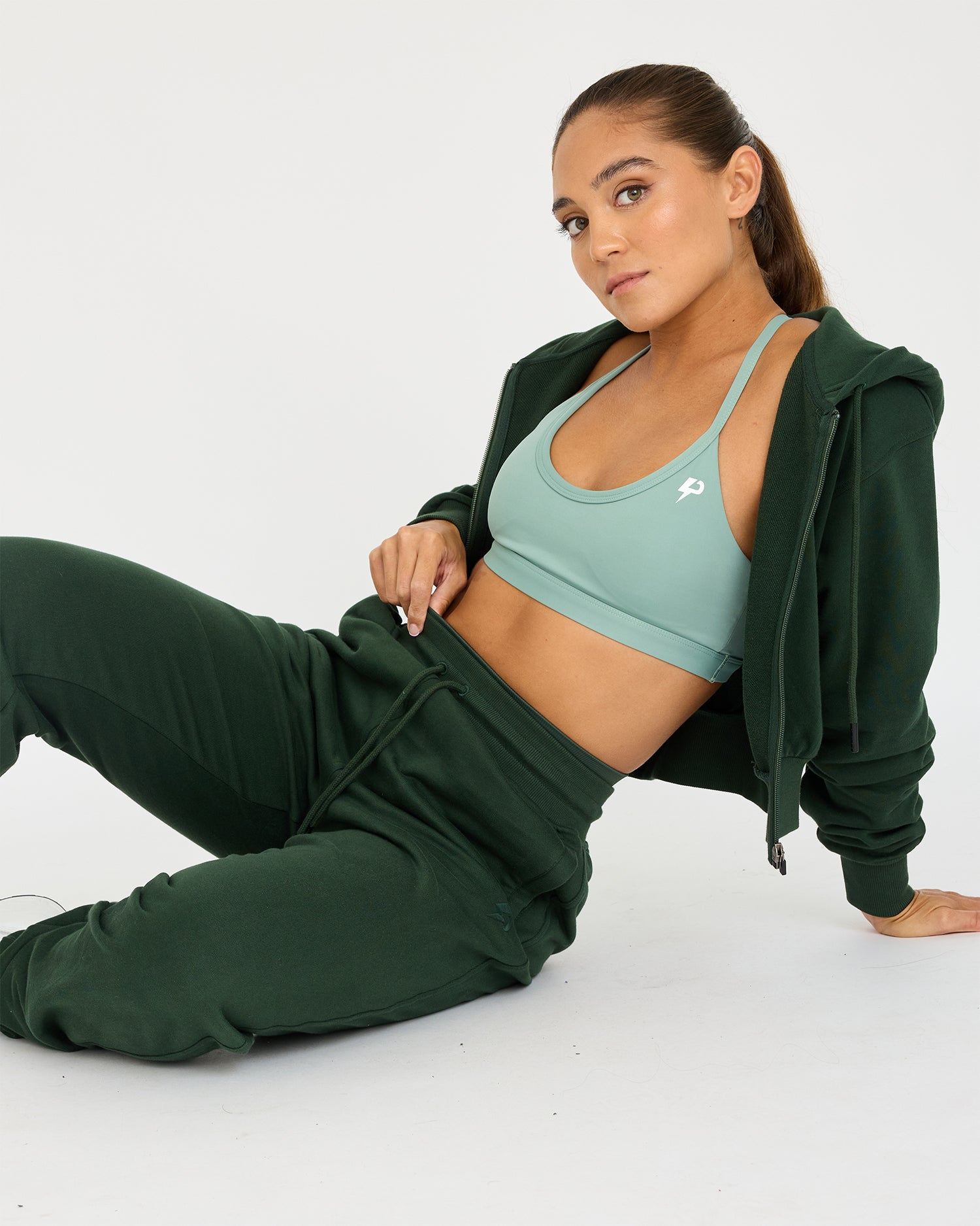 Felpa con cappuccio Core Classic Cropped Zip
