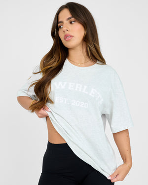 Varsity T-shirt i overstørrelse