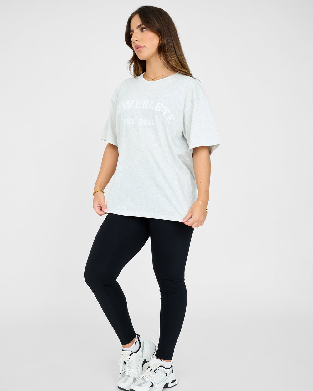 Varsity T-shirt i overstørrelse